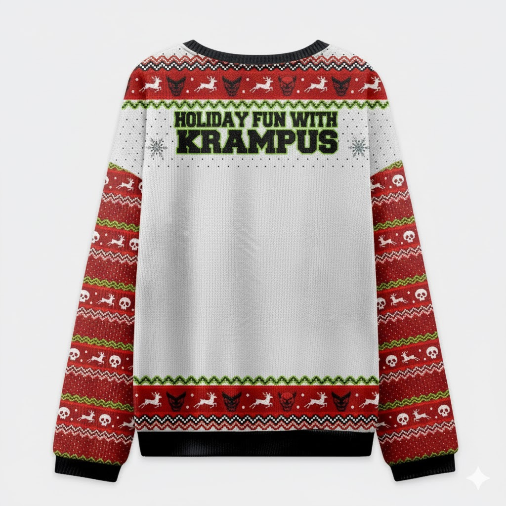 🎄 Holiday Fun With Krampus Ugly Christmas Sweater – Funny Monster Xmas Jumper