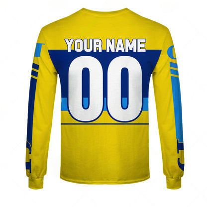 Personalize BMX GT USA Factory Team Vintage Retro Yellow 1985 Jersey