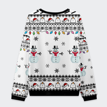 Capybara Smoking Christmas Ugly Sweatshirt