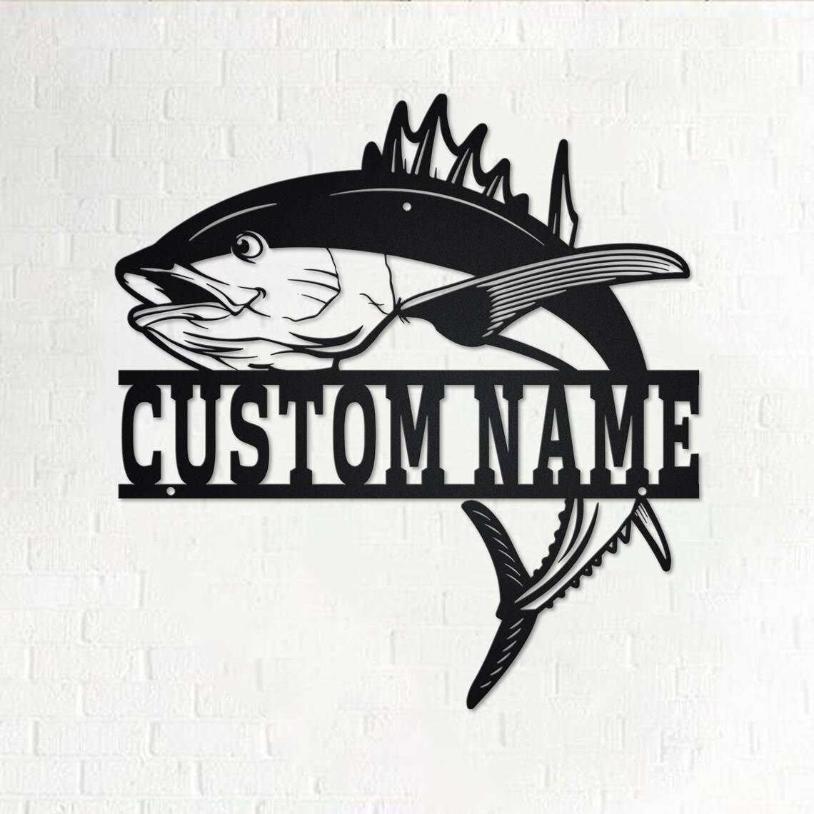 Custom Tuna Fish Metal Wall Art