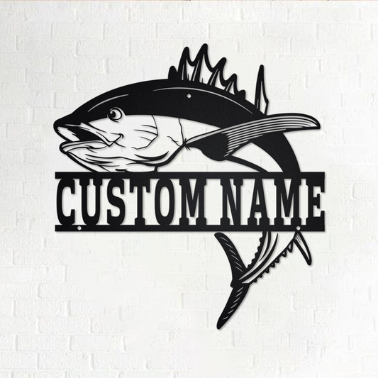 Custom Tuna Fish Metal Wall Art