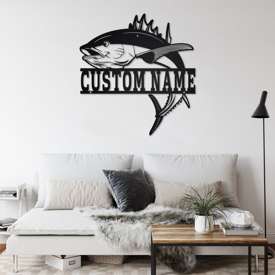 Custom Tuna Fish Metal Wall Art