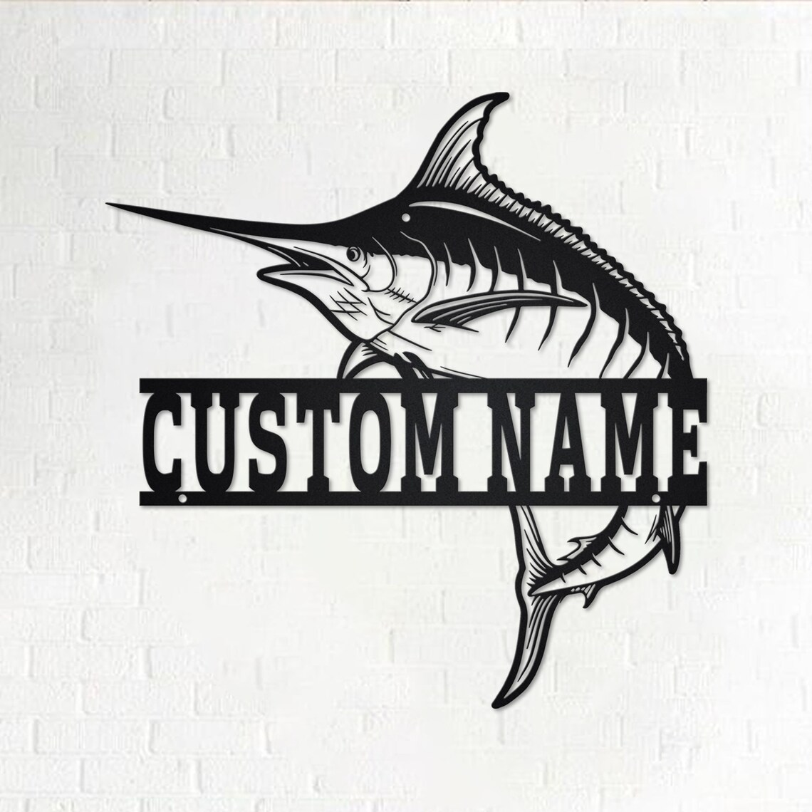Custom Tuna Fish Metal Wall Art