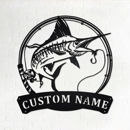 Custom Tuna Fish Metal Wall Art