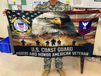 U.S. Coast Guard - Flying Flag