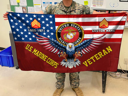 U.S. Marine Corps - Flying Flag