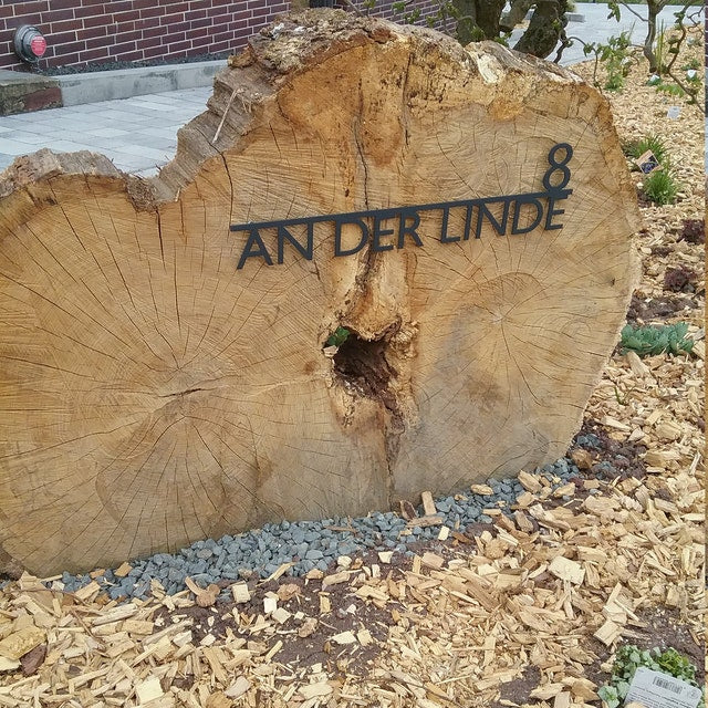 Custom outdoor metal address signs and door signs