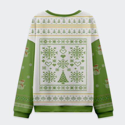 Penguin: Overstimulated but Festive Christmas Ugly Sweatshirt