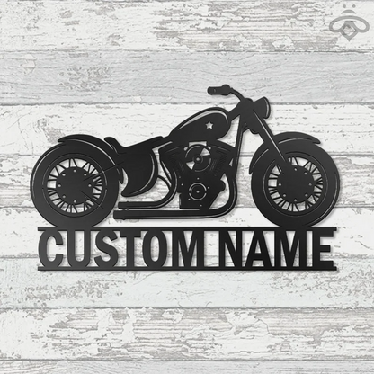 Custom Iron 883 Motorcycle Metal Wall Art