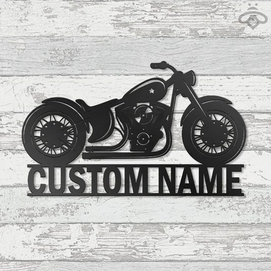 Custom Iron 883 Motorcycle Metal Wall Art