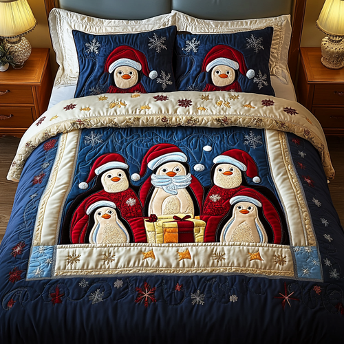 Arctic Joy 3-Piece Quilted Bedding Set