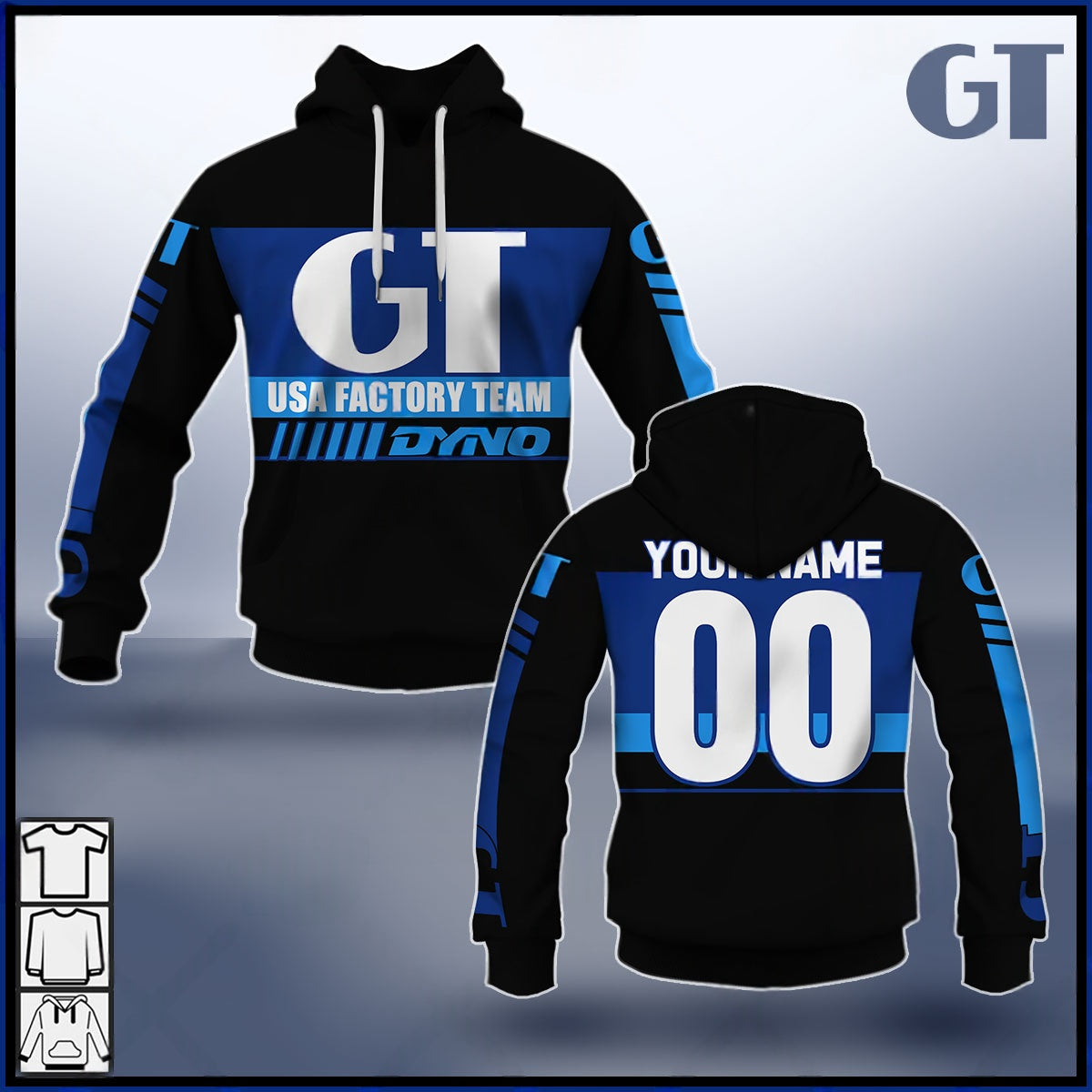 Personalize BMX GT USA Factory Team Vintage Retro Black Jacket