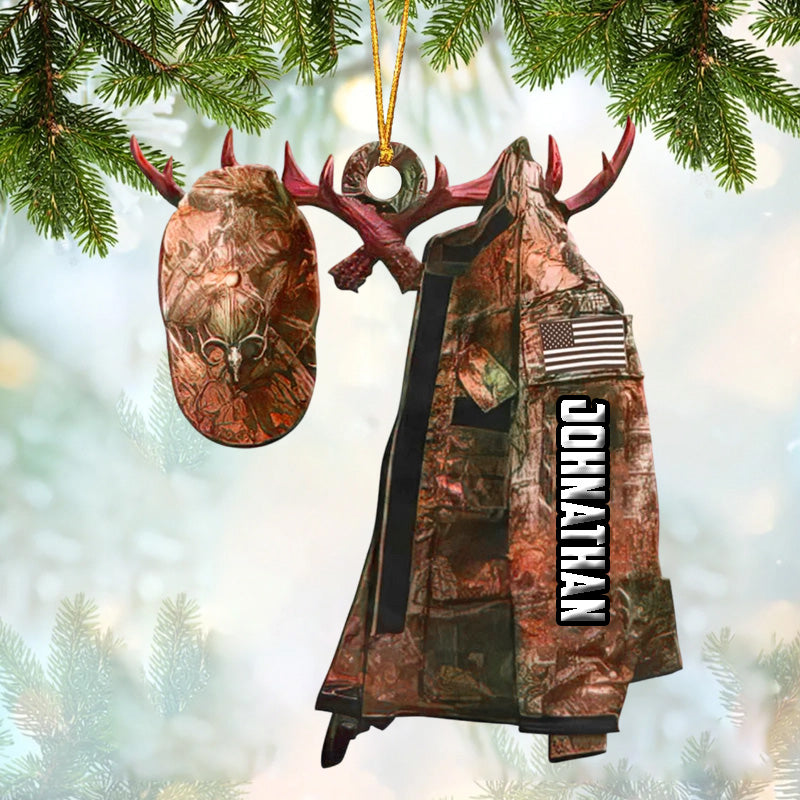 Personalized Gifts For Hunting Lovers Christmas Ornament Hunting Camouflage Clothing (5 Colors)