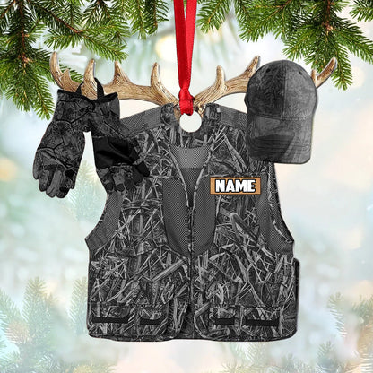 Personalized Gifts For Hunting Lovers Christmas Ornament Hunting Camouflage Clothing 2 (5 Colors)