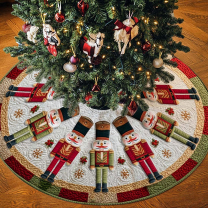 Nutcracker Christmas Tree Skirt Round Rug