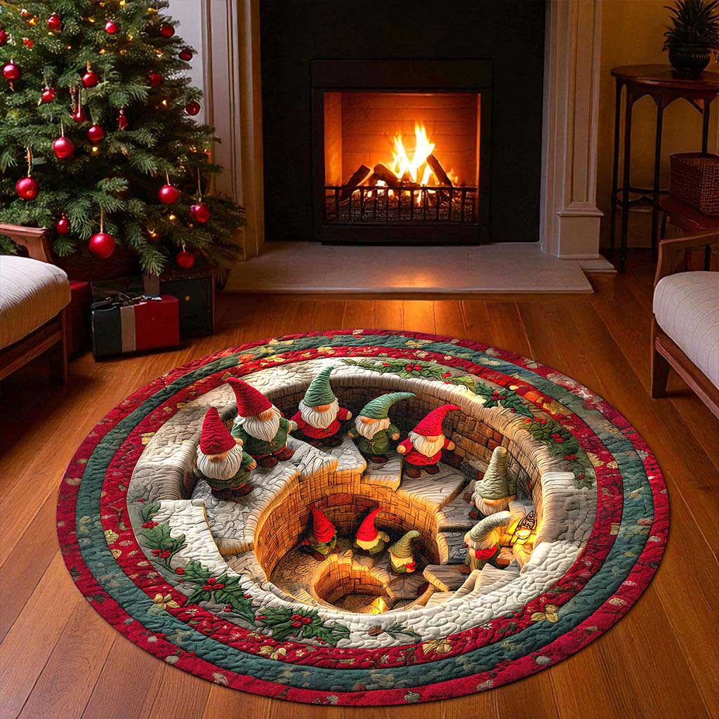 Christmas Gnome 3D Printed Rug