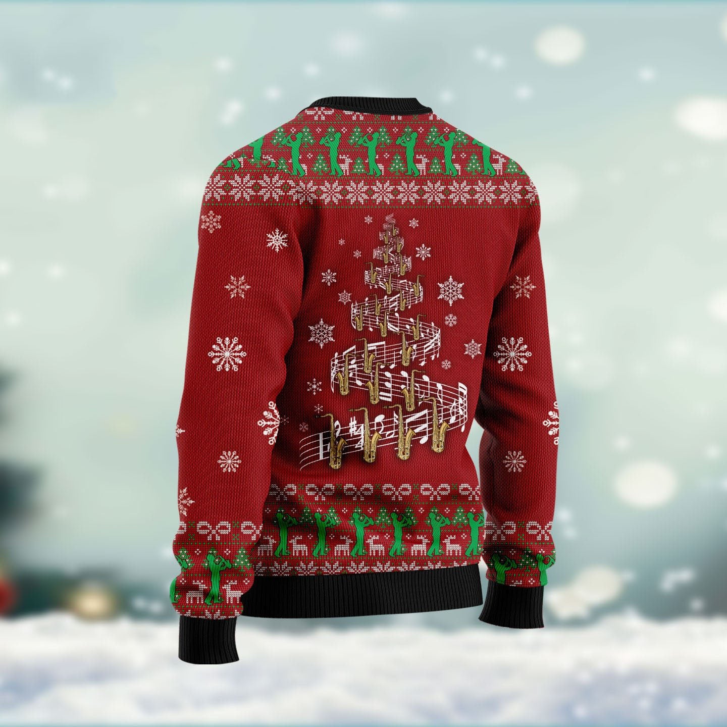 Saxophone In Jesus Name I Play Ugly Christmas Sweater