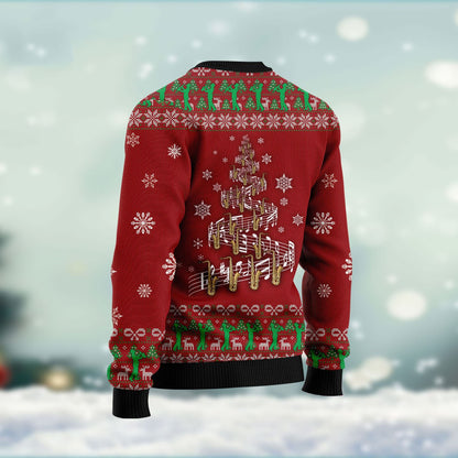 Saxophone In Jesus Name I Play Ugly Christmas Sweater