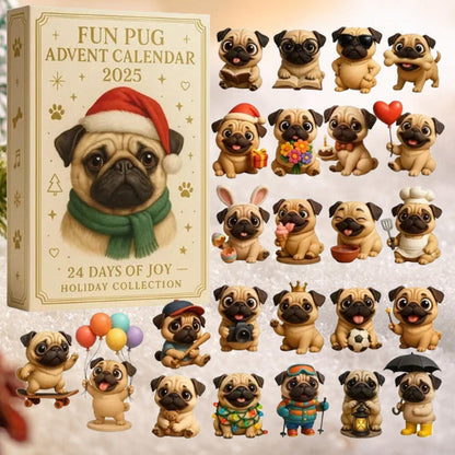 Funny Pug Advent Calendar 2025