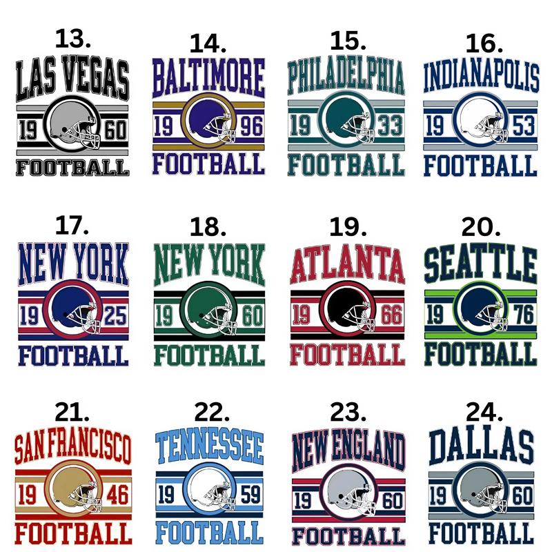 Vintage Football Collection, Gift Fans, For Women, For Men.