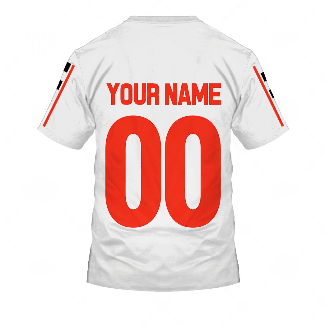 Personalize BMX VDC Racing Team Classic Vintage Retro White Jersey