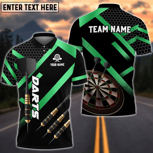 Darts Metalic Style Personalized Name, Team Name Shirt (4 Colors)