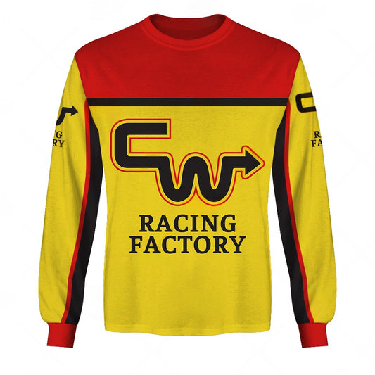 Personalize BMX CW Racing Factory Vintage Retro Yellow Jersey