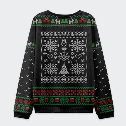 The Cat Is Watching Today Christmas Ugly Sweatshirt