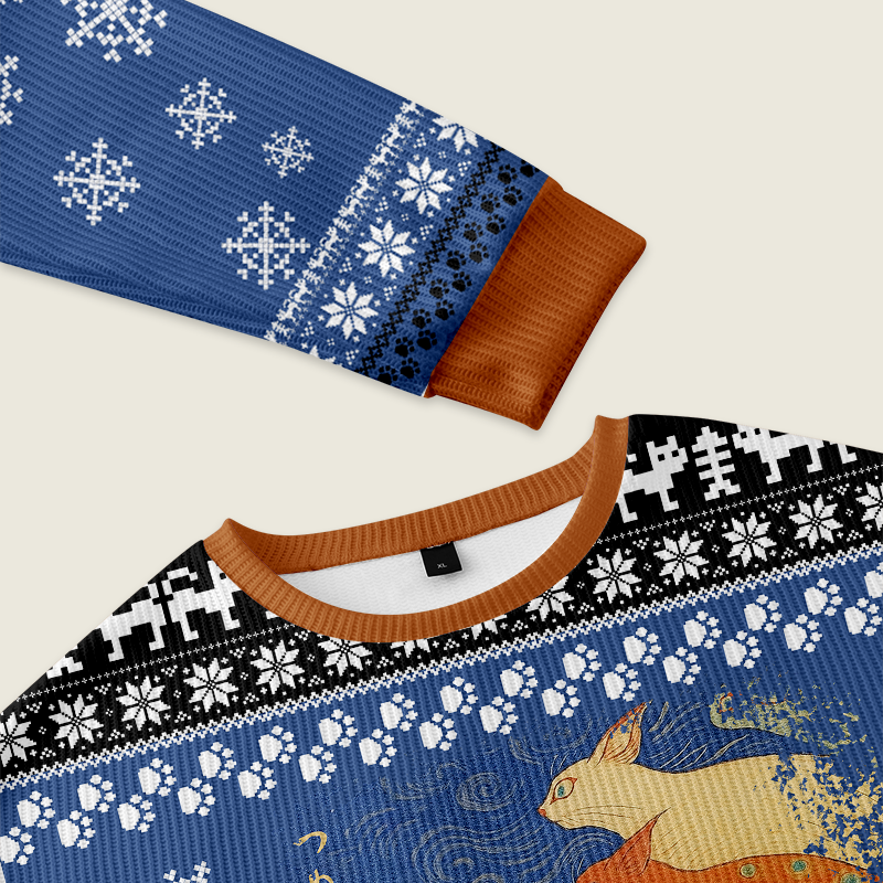 Claw-some Ninja Christmas Ugly Sweatshirt