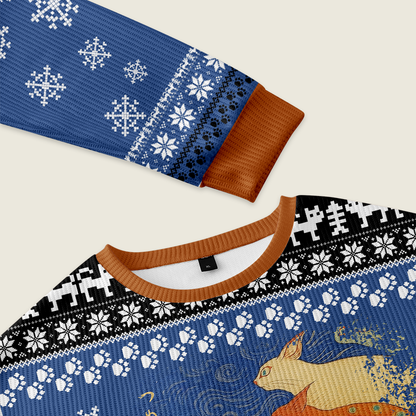 Claw-some Ninja Christmas Ugly Sweatshirt