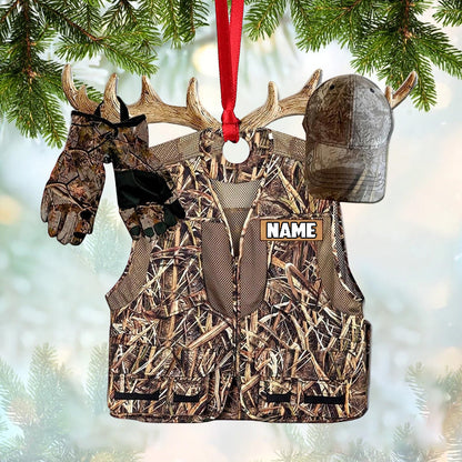 Personalized Gifts For Hunting Lovers Christmas Ornament Hunting Camouflage Clothing 2 (5 Colors)