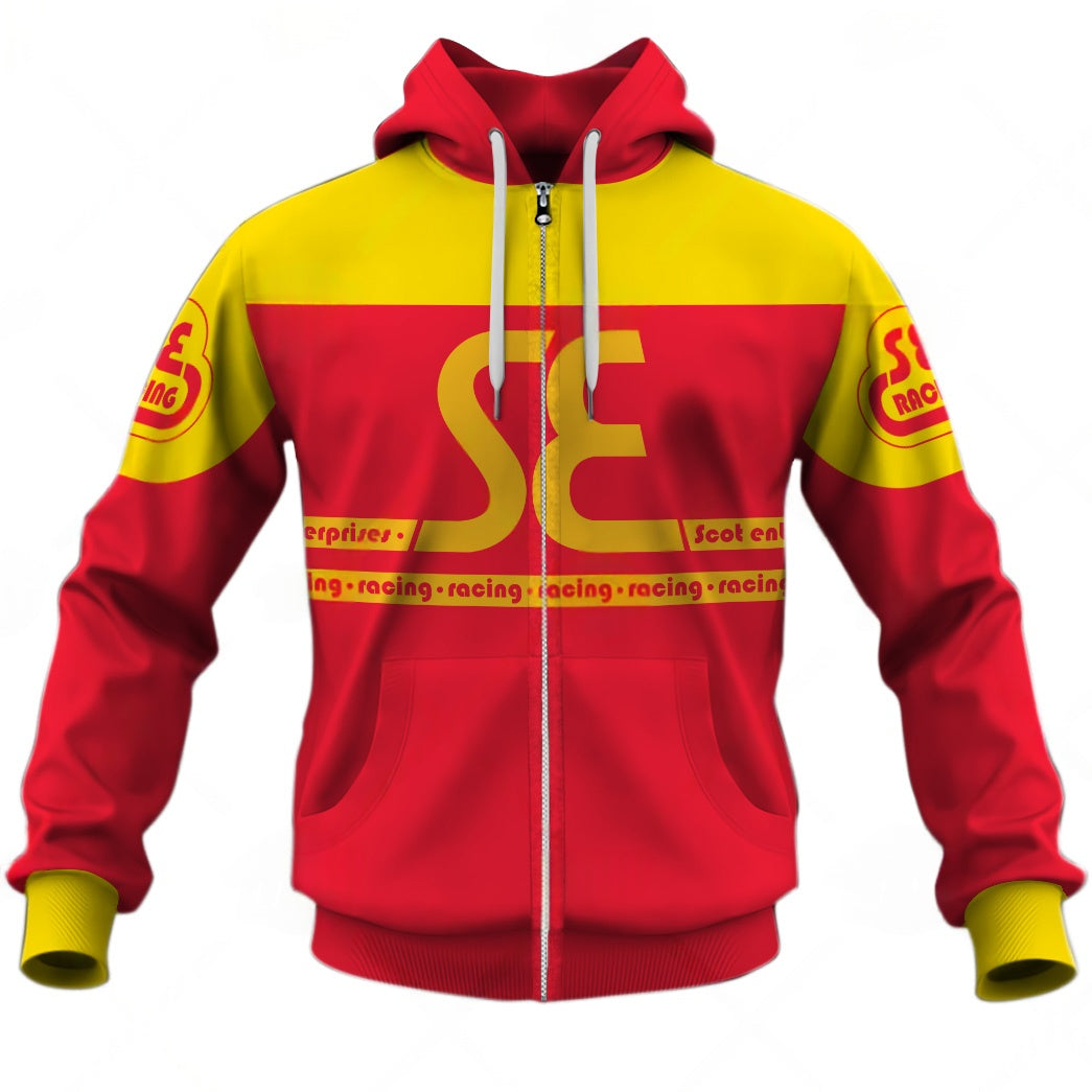 Personalized SE Racing BMX Oldschool Vintage Retro Red Yellow Jersey