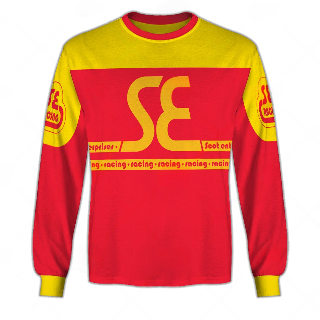 Personalized SE Racing BMX Oldschool Vintage Retro Red Yellow Jersey