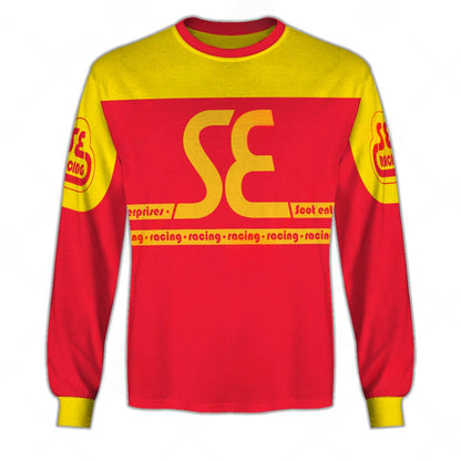 Personalized SE Racing BMX Oldschool Vintage Retro Red Yellow Jersey