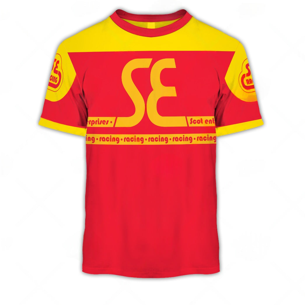 Personalized SE Racing BMX Oldschool Vintage Retro Red Yellow Jersey
