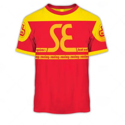 Personalized SE Racing BMX Oldschool Vintage Retro Red Yellow Jersey