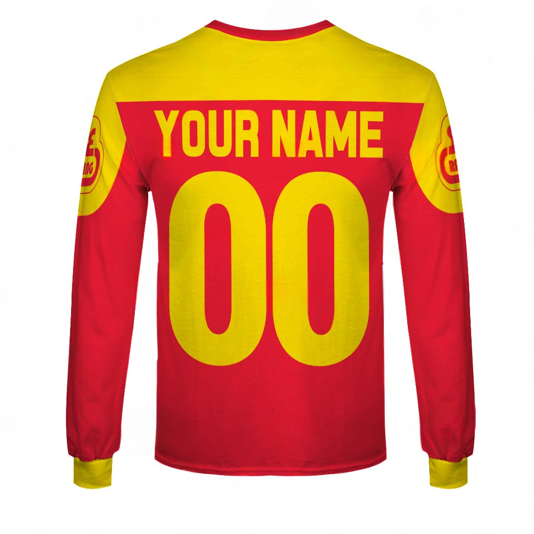 Personalized SE Racing BMX Oldschool Vintage Retro Red Yellow Jersey