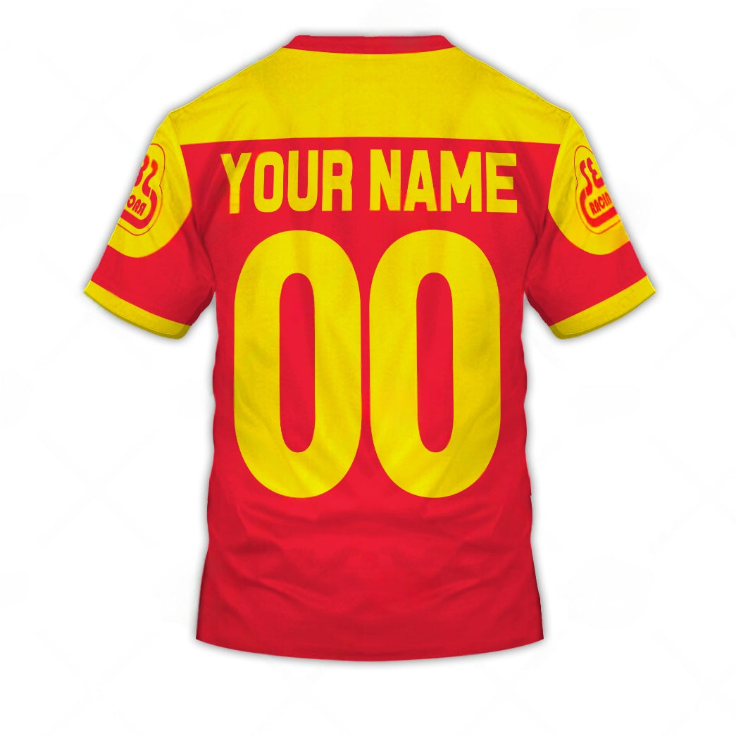 Personalized SE Racing BMX Oldschool Vintage Retro Red Yellow Jersey