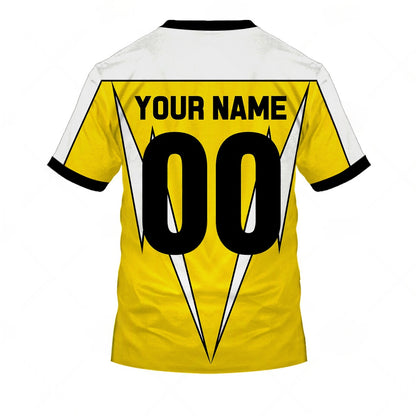 Personalize Kuwahara BMX Classic Vintage Retro Yellow Jersey