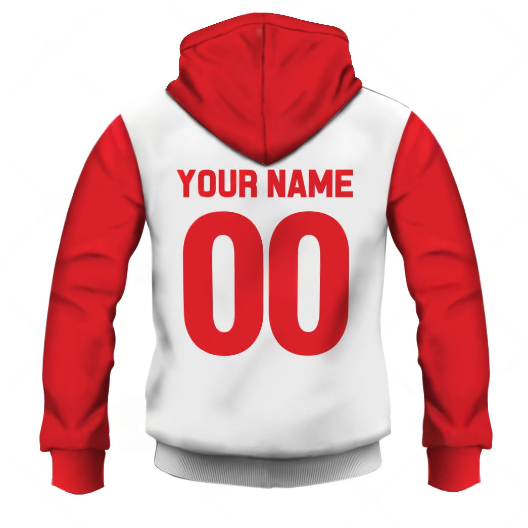 Personalize Powerlite Racing BMX Old School Classic Vintage Retro Red Jersey