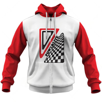 Personalize Powerlite Racing BMX Old School Classic Vintage Retro Red Jersey