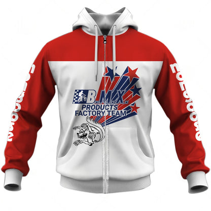 Personalized Mongoose Racing Team BMX Oldschool Vintage Retro 70s/80s Red White Jersey