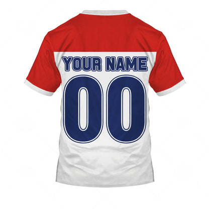 Personalized Mongoose Racing Team BMX Oldschool Vintage Retro 70s/80s Red White Jersey