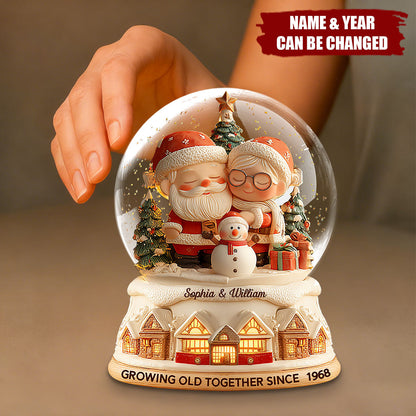 Growing Old Together - Personalized Couple Custom Shaped Acrylic Plaque