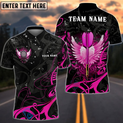 Darts Arrow With Beautiful Wing Personalized Name Shirt