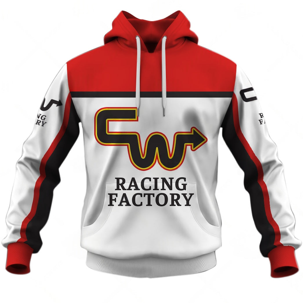 Personalize BMX CW Racing Factory Vintage Retro White Jersey