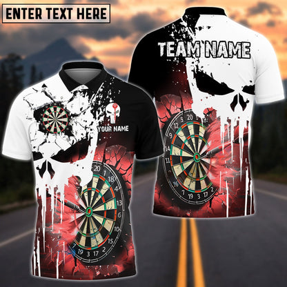 Darts Punished Skull Flame Personalized Shirt