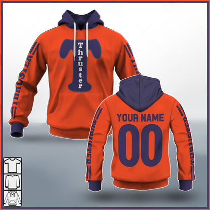 Personalize BMX Thruster Racing Old School Classic Vintage Retro Red