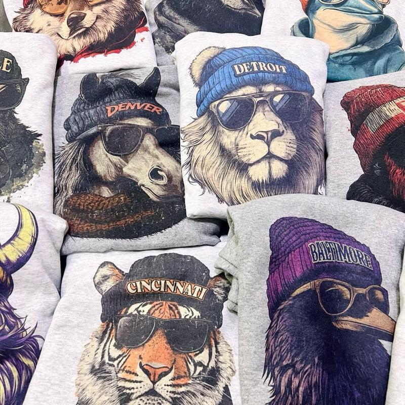 City Spirit Animal Football Sweatshirt – Game Day Pullover