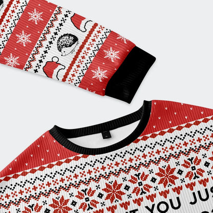 Hedgehog Rejection Christmas Ugly Sweatshirt